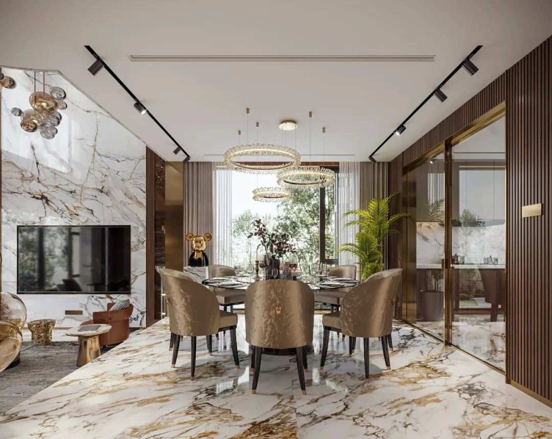 大理石打造的极致轻奢尽显高级 (顶级奢华欧式石材风格)