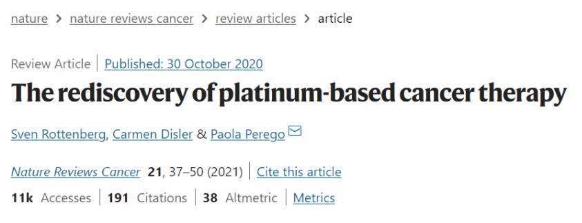 铂类药物交叉耐药综述,铂类抗肿瘤药主要有哪些