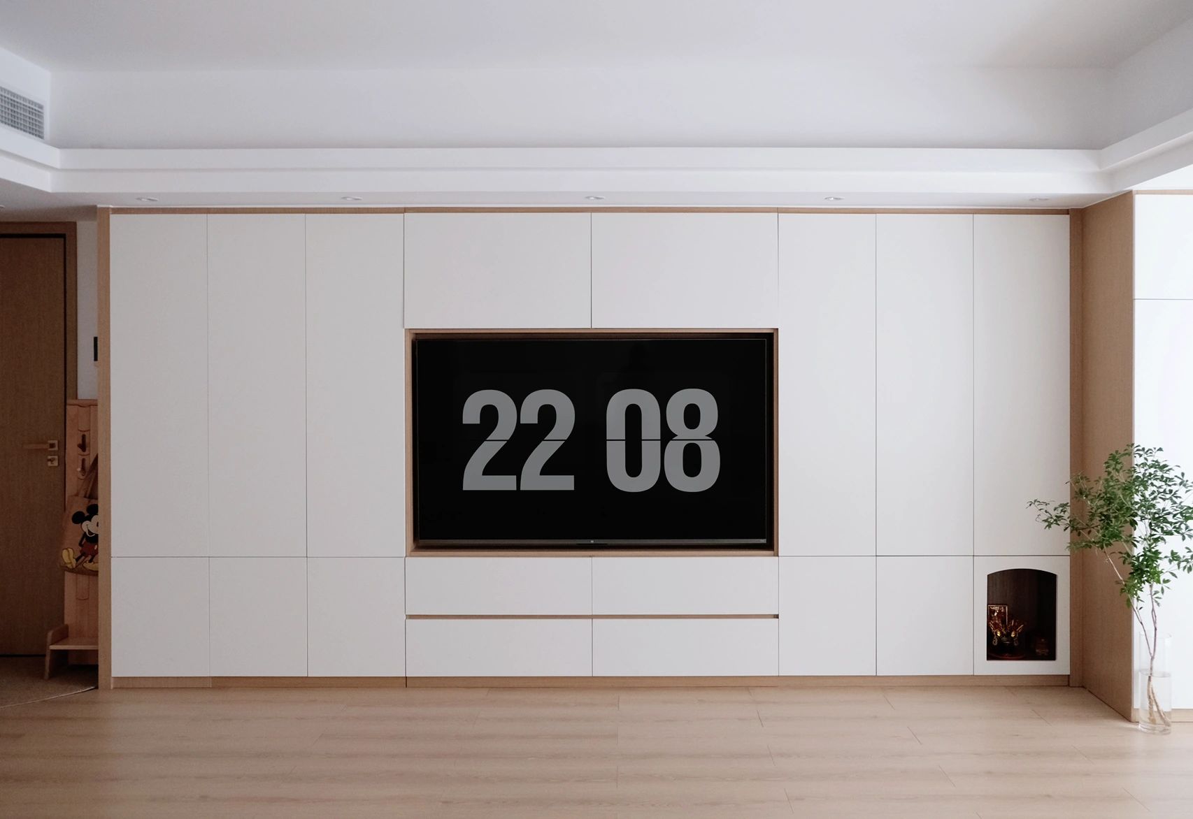 不装电视柜怎么设计好看,家庭电视柜装修注意事项