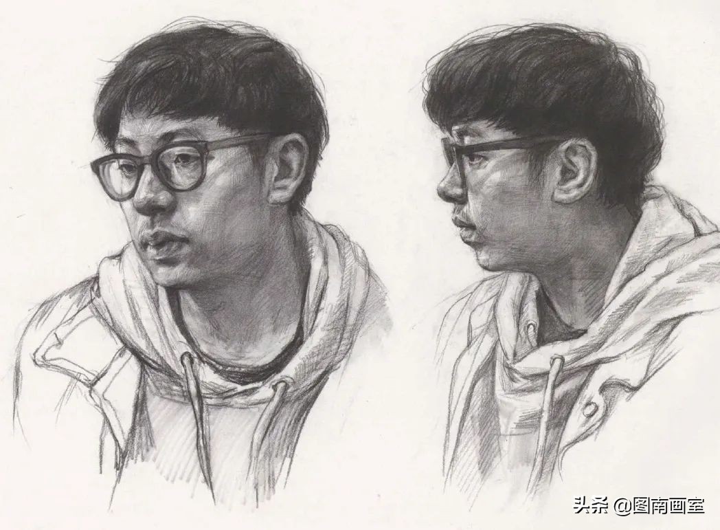 中国美术学院素描头像高分作品,全国素描高分作品