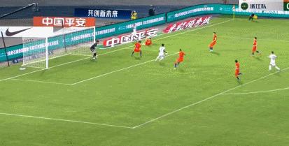 郑铮世界波破门,郑铮凌空打门