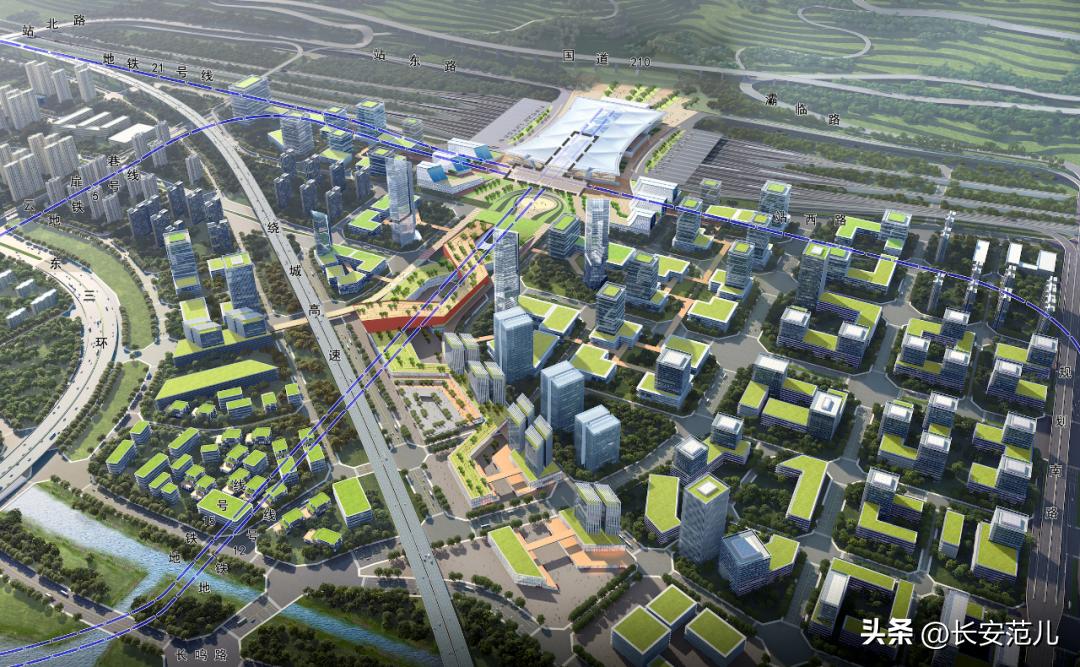 西安东成高铁规划图,西安高铁东站片区最新规划