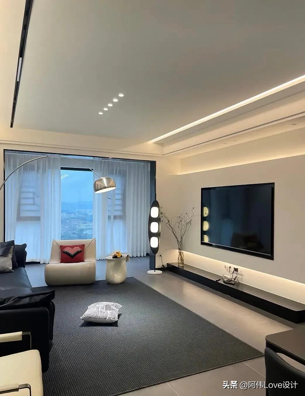 现代流行装修风格客厅效果图,装修风格现代轻奢风