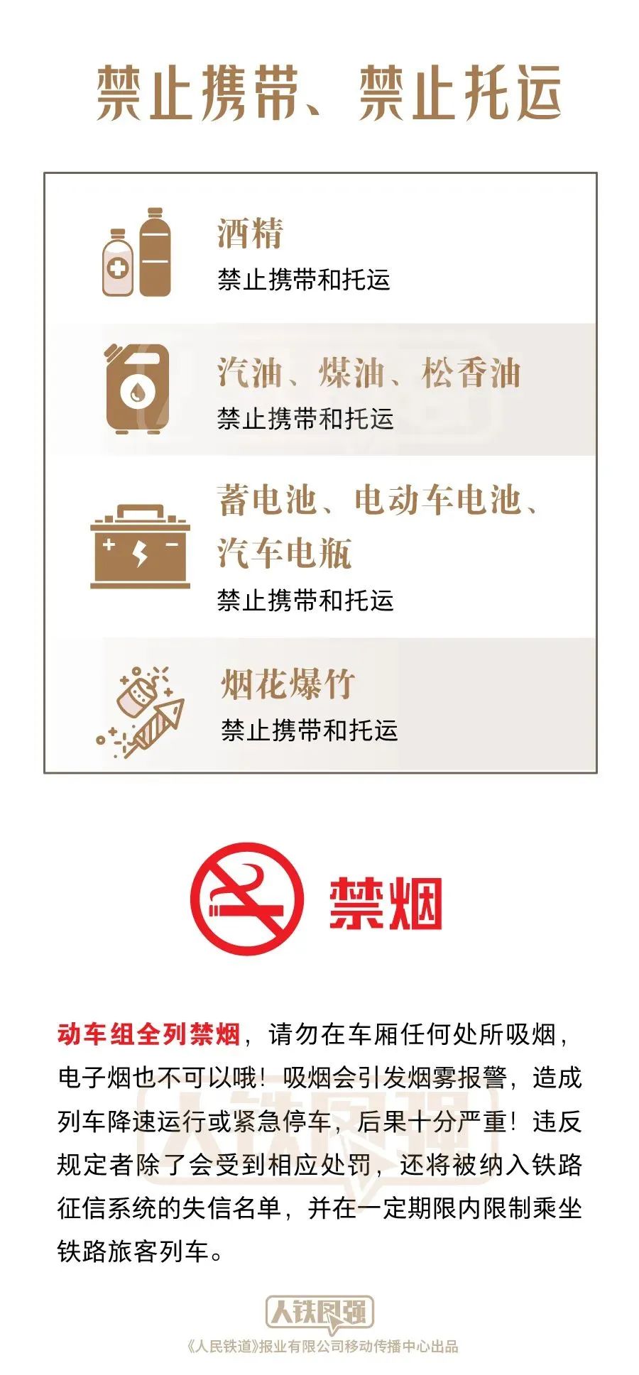 清明请注意！这些物品不能带上火车