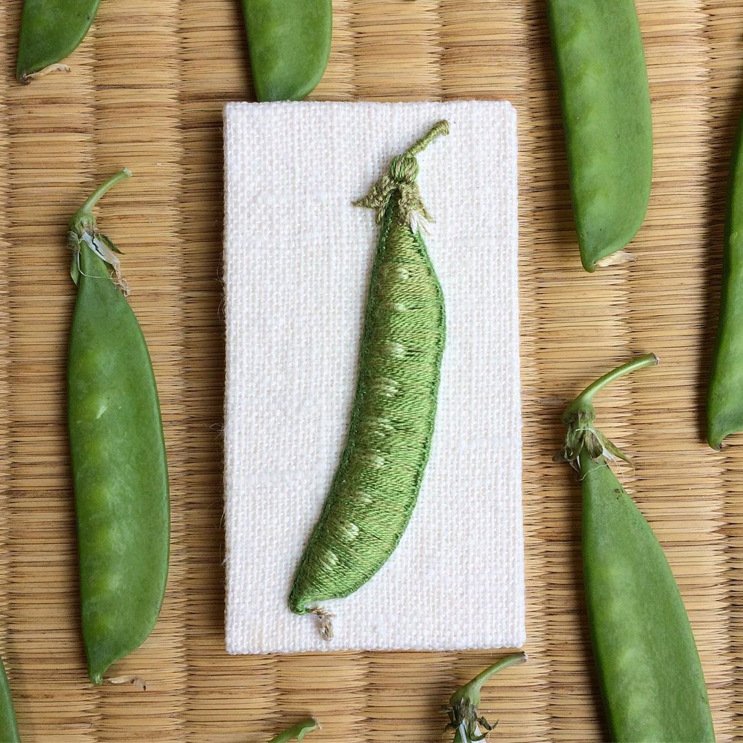 一针一线日本纯手工刺绣,日本刺绣简单又漂亮