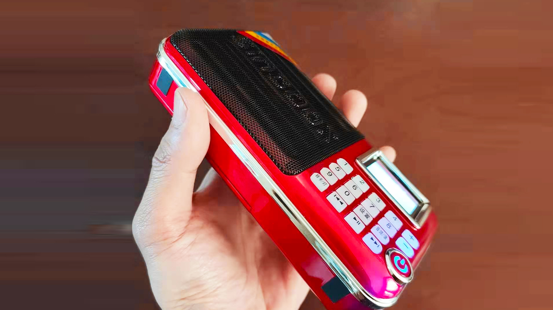 单声道收音机立体声,双喇叭可录音插电蓝牙音箱