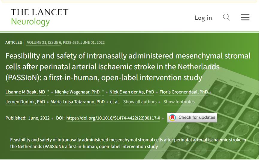 柳叶刀最新：10名中风新生儿接受了干细胞治疗，有望终身受益