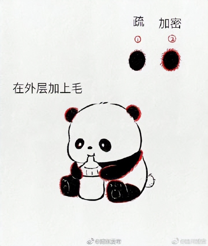 简笔画大熊猫图片大全大图,可爱q版大熊猫怎么画简笔画