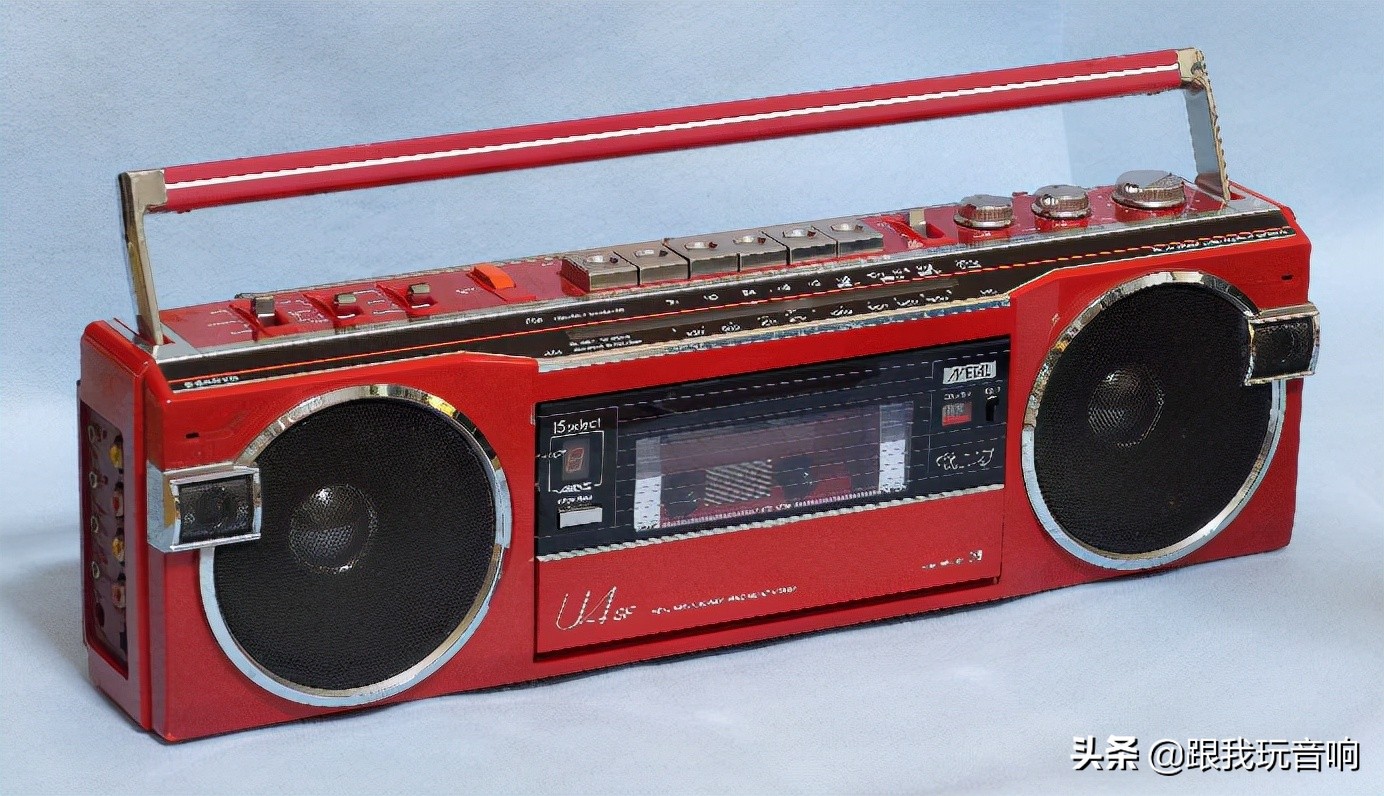 SANYOMR-U4SF红色便携式收录机盒式磁带*放播**器