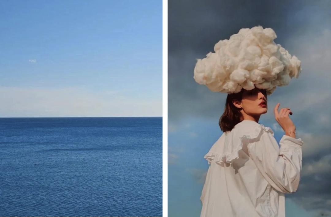 穿蓝色永不过时的高级感,蓝色与粉红色的结合高级感