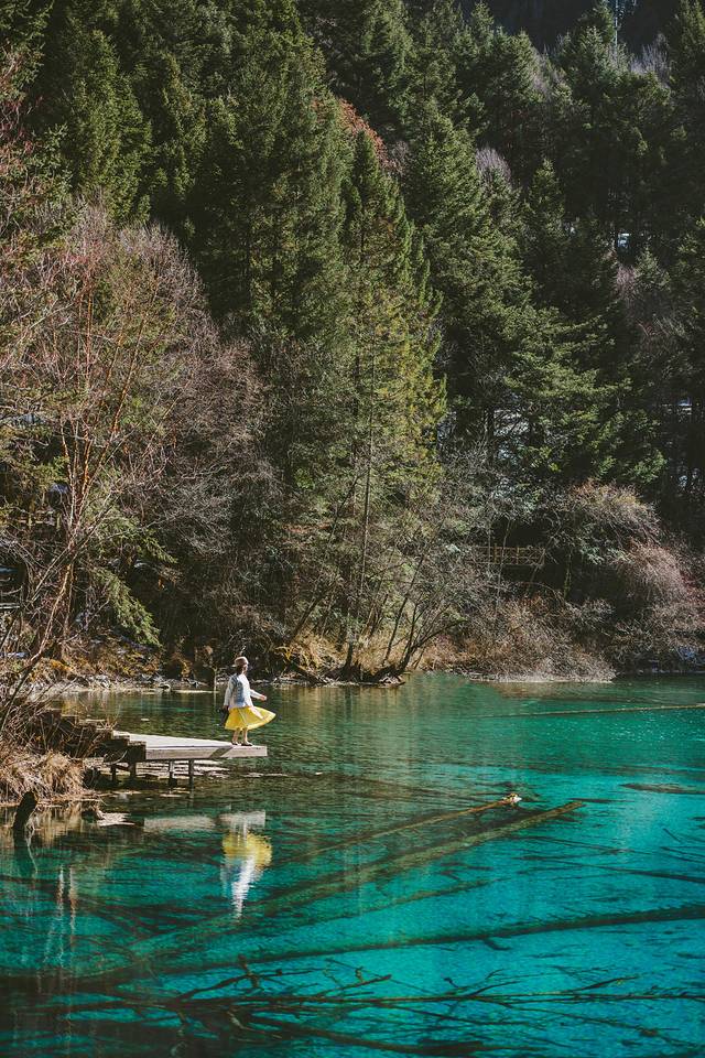 冬日九寨童话世界,九寨沟翠海蓝冰