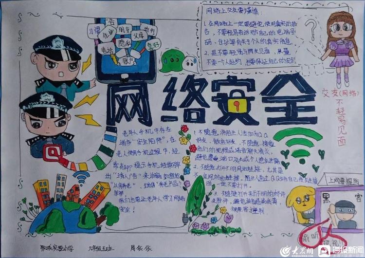 最简单的2022年网络安全手抄报,网络安全宣传手抄报a3纸第一名