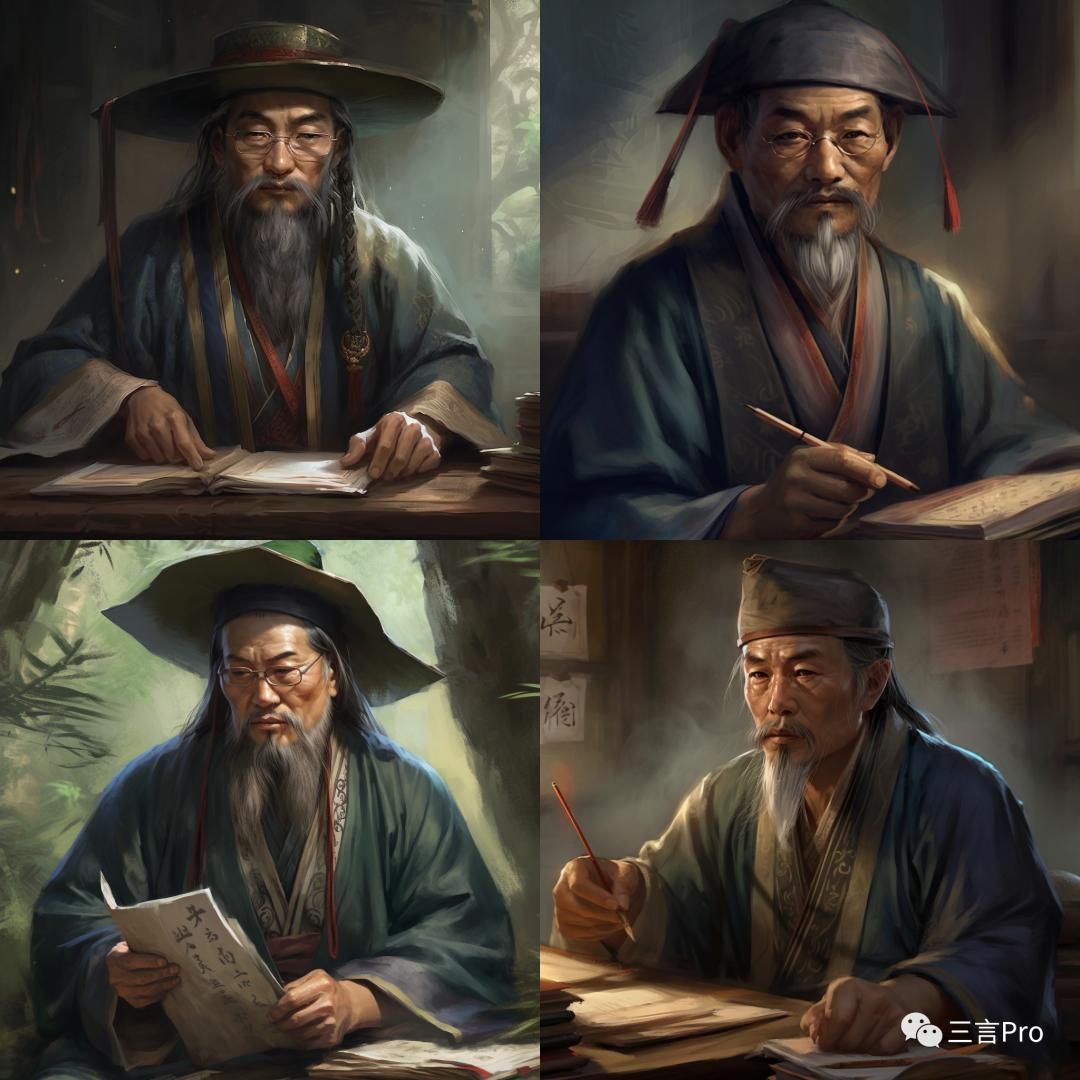 效果惊人！我们用Midjourney生成了四大名著里的23个经典人物画像