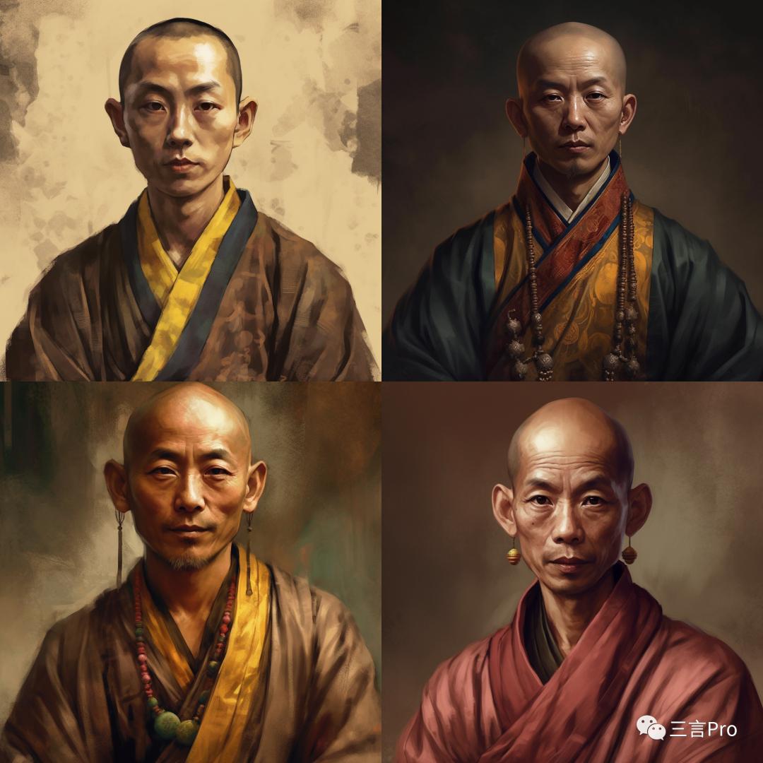 效果惊人！我们用Midjourney生成了四大名著里的23个经典人物画像