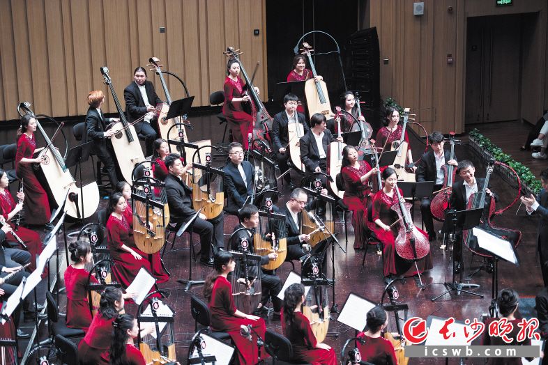 长沙音乐厅内3D打印文琴奏响《梁祝》