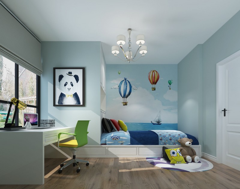 有上下床的儿童房灯光设计,儿童房灯光设计不当易伤眼