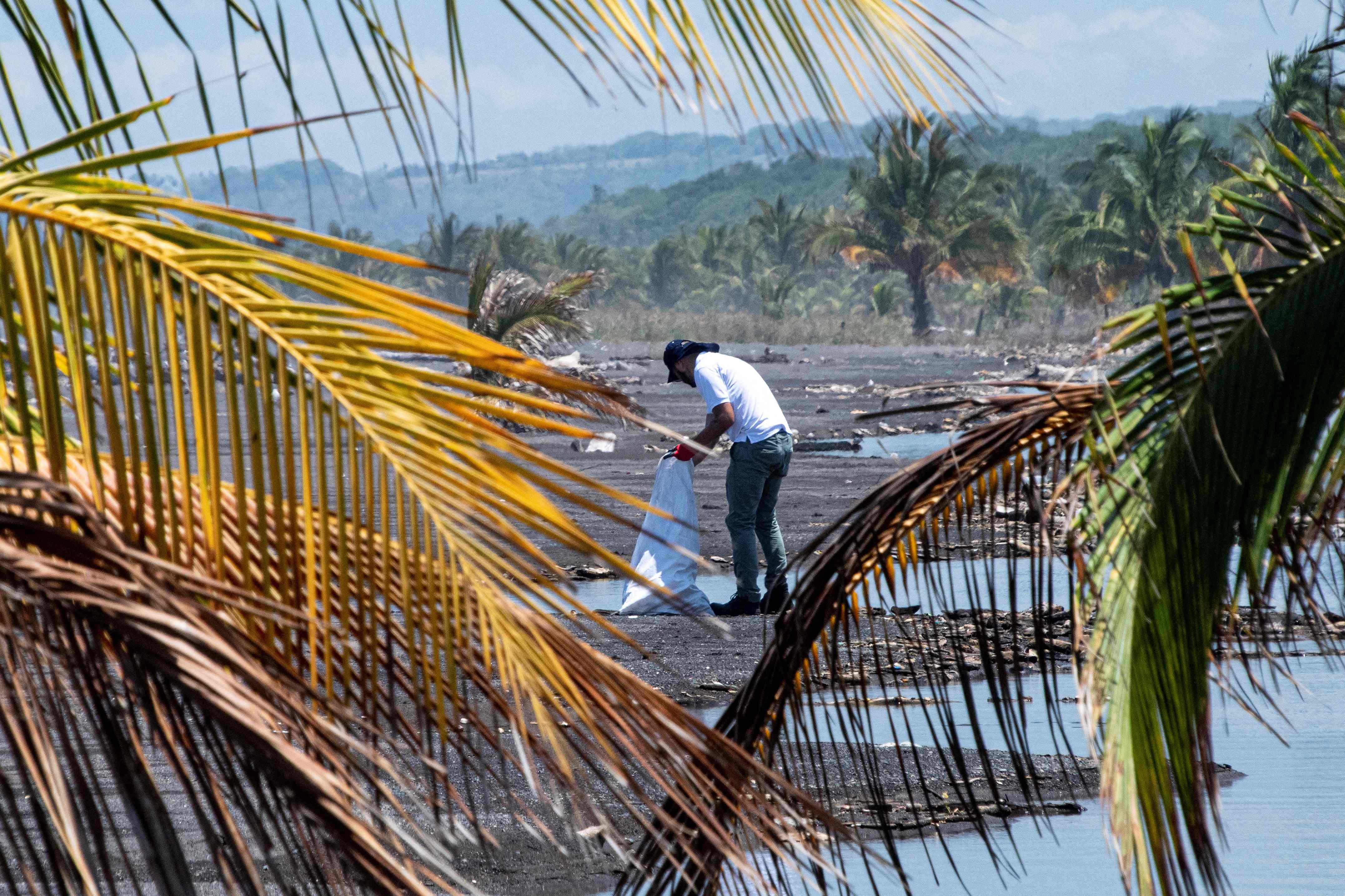 英国海滩垃圾清理,斯里兰卡海滩垃圾清理
