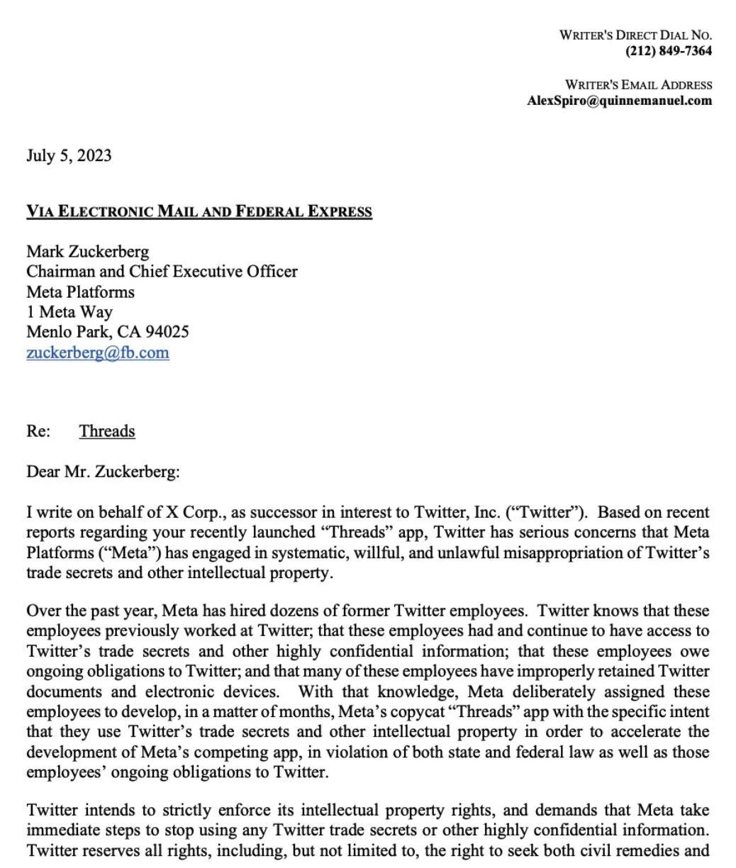 马斯克回应扎克伯格效仿推特,扎克伯格回应马斯克