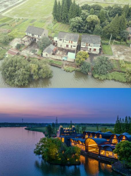 瞭望特色小镇,航拍小城镇视频